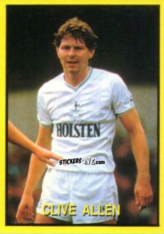 Cromo Clive Allen - Les Grands Joueurs d'Europe 1988 n. 59 - Vallardi