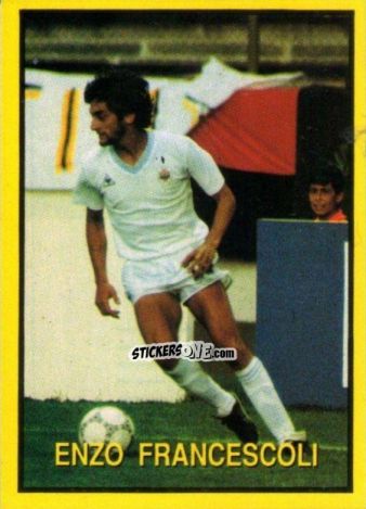 Cromo Enzo Francescoli - Les Grands Joueurs d'Europe 1988 n. 17 - Vallardi