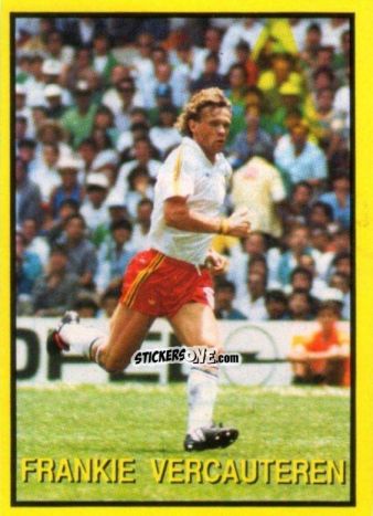 Cromo Frankie Vercauteren - Les Grands Joueurs d'Europe 1988 n. 100 - Vallardi