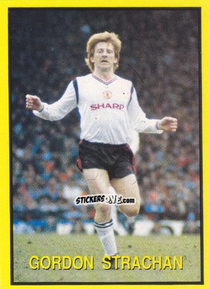 Cromo Gordon Strachan - Les Grands Joueurs d'Europe 1988 n. 63 - Vallardi