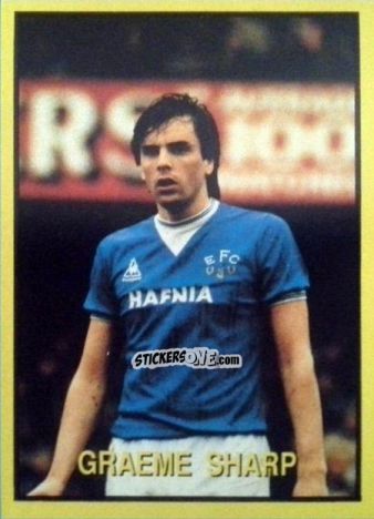Cromo Graeme Sharp - Les Grands Joueurs d'Europe 1988 n. 49 - Vallardi