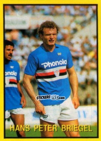 Figurina Hans Peter Briegel - Les Grands Joueurs d'Europe 1988 n. 87 - Vallardi