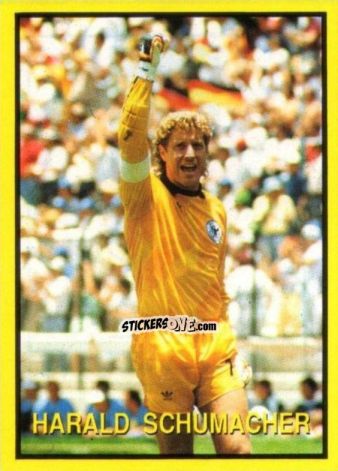 Cromo Harald Schumacher - Les Grands Joueurs d'Europe 1988 n. 39 - Vallardi