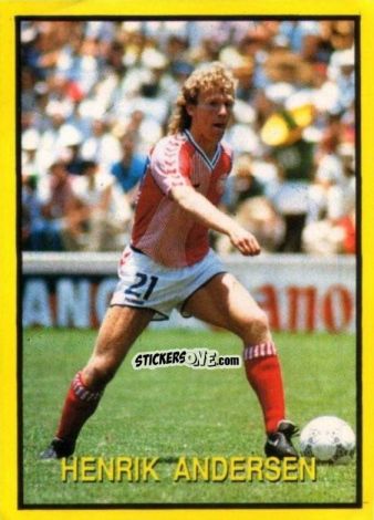 Sticker Henrik Andersen - Les Grands Joueurs d'Europe 1988 n. 6 - Vallardi