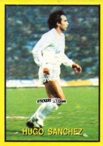 Figurina Hugo Sanchez - Les Grands Joueurs d'Europe 1988 n. 103 - Vallardi