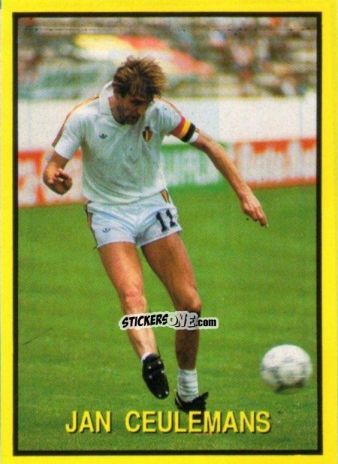 Figurina Jan Ceulemans - Les Grands Joueurs d'Europe 1988 n. 101 - Vallardi
