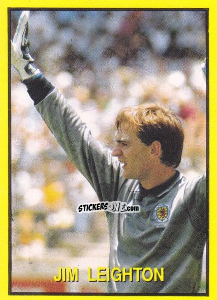 Cromo Jim Leighton - Les Grands Joueurs d'Europe 1988 n. 69 - Vallardi