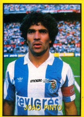 Sticker Joao Pinto - Les Grands Joueurs d'Europe 1988 n. 123 - Vallardi