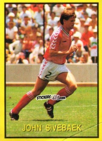 Figurina John Sivebaek - Les Grands Joueurs d'Europe 1988 n. 3 - Vallardi