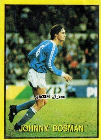 Cromo Johnny Bosman - Les Grands Joueurs d'Europe 1988 n. 99 - Vallardi
