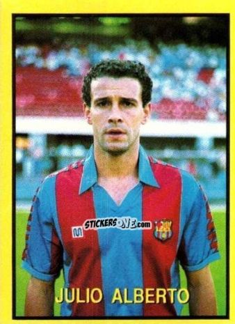Figurina Julio Alberto - Les Grands Joueurs d'Europe 1988 n. 108 - Vallardi