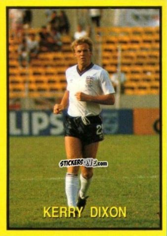 Sticker Karry Dixon - Les Grands Joueurs d'Europe 1988 n. 61 - Vallardi