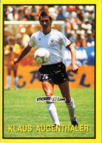 Cromo Klaus Augenthaler - Les Grands Joueurs d'Europe 1988 n. 37 - Vallardi