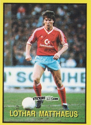 Figurina Lothar Matthaeus - Les Grands Joueurs d'Europe 1988 n. 41 - Vallardi