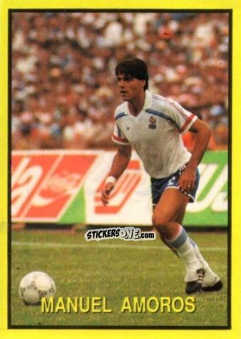 Figurina Manuel Amoros - Les Grands Joueurs d'Europe 1988 n. 26 - Vallardi