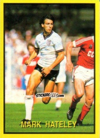Figurina Mark Hateley - Les Grands Joueurs d'Europe 1988 n. 28 - Vallardi