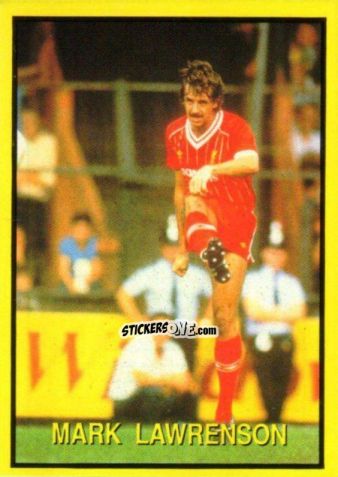 Cromo Mark Lawrenson - Les Grands Joueurs d'Europe 1988 n. 56 - Vallardi