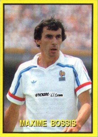 Cromo Maxime Bossis - Les Grands Joueurs d'Europe 1988 n. 23 - Vallardi