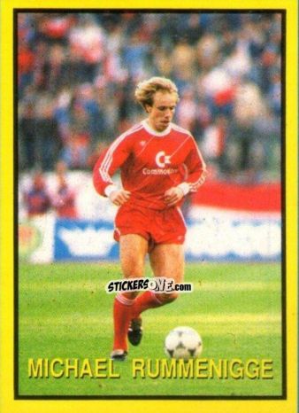 Cromo Michael Rummenigge - Les Grands Joueurs d'Europe 1988 n. 38 - Vallardi
