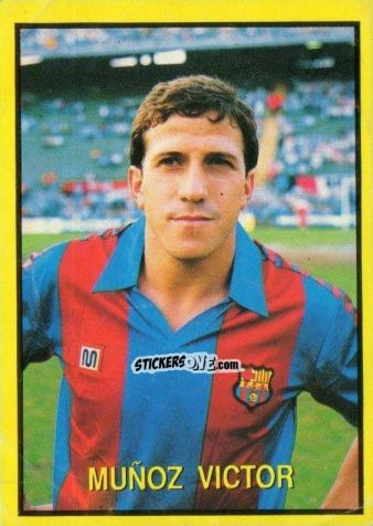 Sticker Munoz Victor - Les Grands Joueurs d'Europe 1988 n. 109 - Vallardi