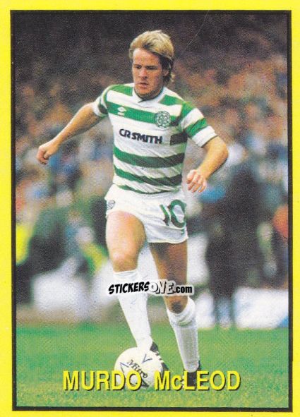 Cromo Murdo Mc Leod - Les Grands Joueurs d'Europe 1988 n. 70 - Vallardi