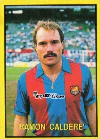 Sticker Ramon Caldere - Les Grands Joueurs d'Europe 1988 n. 106 - Vallardi