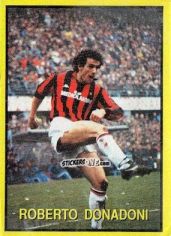 Figurina Roberto Donadoni - Les Grands Joueurs d'Europe 1988 n. 91 - Vallardi