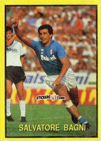Figurina Salvatore Bagni - Les Grands Joueurs d'Europe 1988 n. 79 - Vallardi