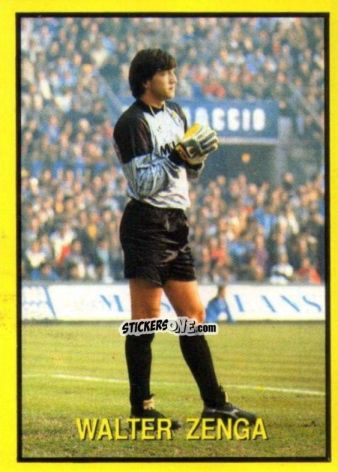 Figurina Walter Zenga - Les Grands Joueurs d'Europe 1988 n. 75 - Vallardi