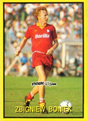 Sticker Zbigniew Bonek - Les Grands Joueurs d'Europe 1988 n. 85 - Vallardi