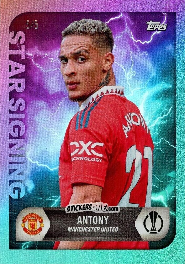 Sticker Antony - On-Demand UEFA Summer Signings 2022-2023 n. 42f - Topps