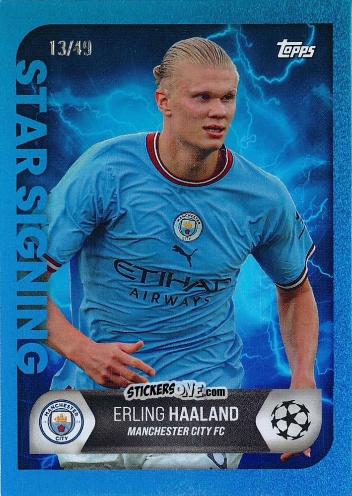Figurina Erling Haaland - On-Demand UEFA Summer Signings 2022-2023 n. 35b - Topps