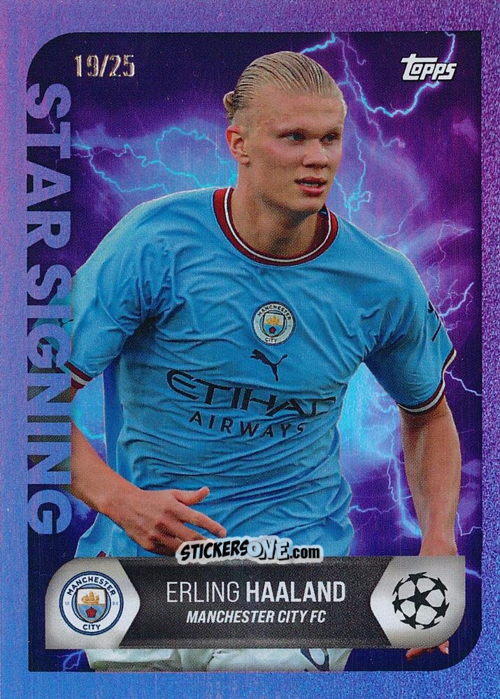 Figurina Erling Haaland - On-Demand UEFA Summer Signings 2022-2023 n. 35p - Topps