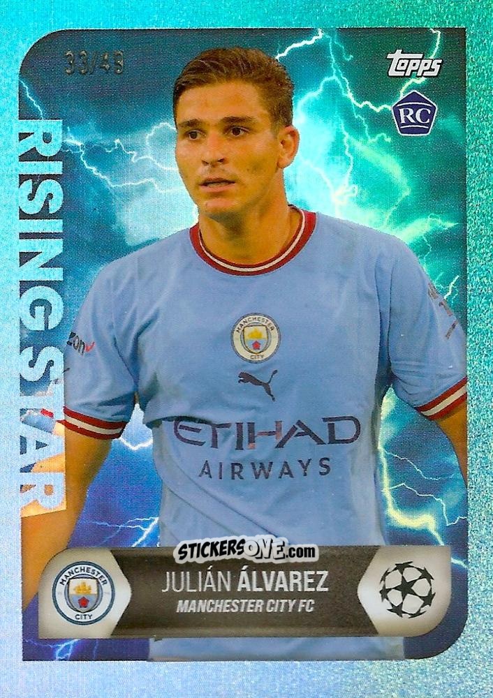 Figurina Julian Alvarez - On-Demand UEFA Summer Signings 2022-2023 n. 36b - Topps