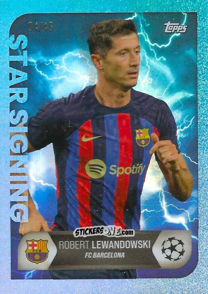 Cromo Robert Lewandowski - On-Demand UEFA Summer Signings 2022-2023 n. 20b - Topps