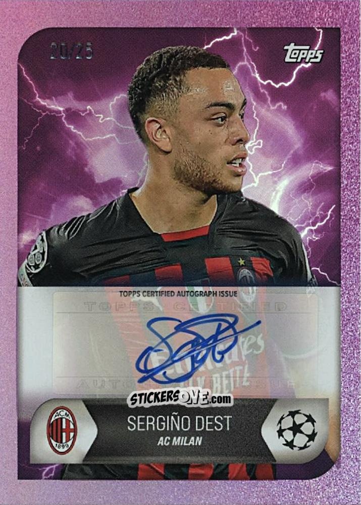 Figurina Sergino Dest - On-Demand UEFA Summer Signings 2022-2023 n. A4-p - Topps