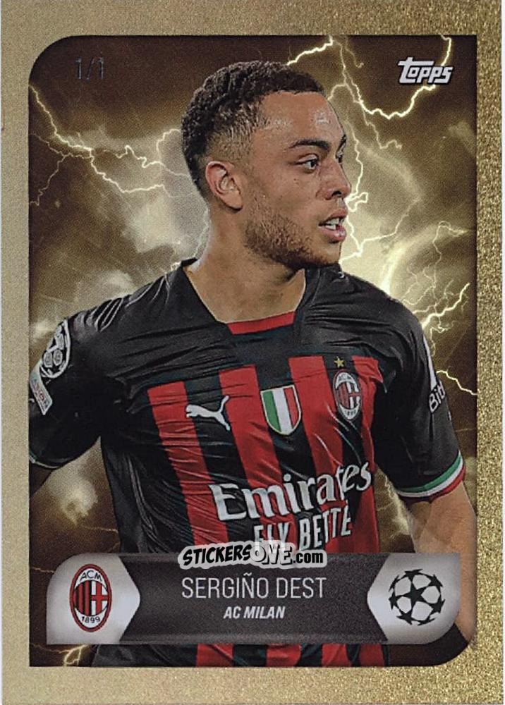 Figurina Sergino Dest - On-Demand UEFA Summer Signings 2022-2023 n. 3g - Topps