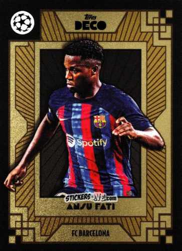 Sticker Ansu Fati - Deco UEFA 2022-2023 n. 5 - Topps