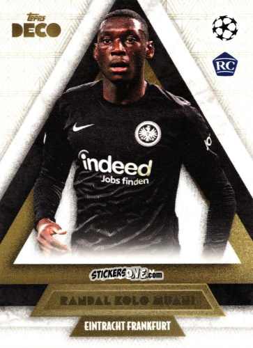 Sticker Randal Kolo Muani - Deco UEFA 2022-2023 n. 176 - Topps