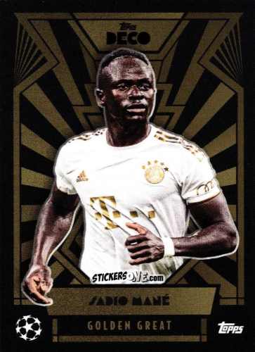 Cromo Sadio Mane - Deco UEFA 2022-2023 n. 122 - Topps
