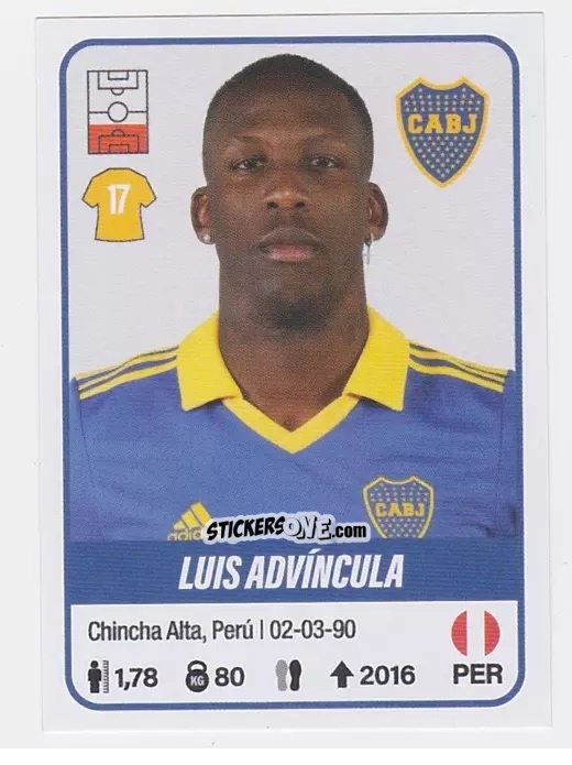 Figurina Luis Advíncula - Fútbol Argentino 2023 n. 108 - Panini