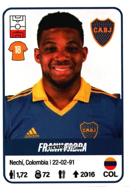 Figurina Frank Fabra - Fútbol Argentino 2023 n. 111 - Panini