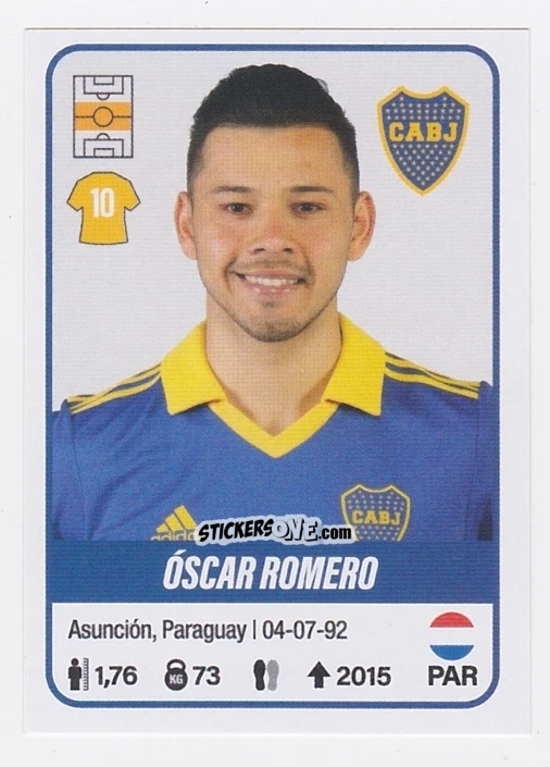 Figurina Óscar Romero - Fútbol Argentino 2023 n. 116 - Panini