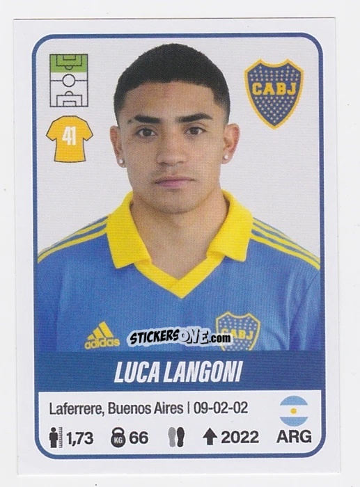 Figurina Luca Langoni - Fútbol Argentino 2023 n. 120 - Panini