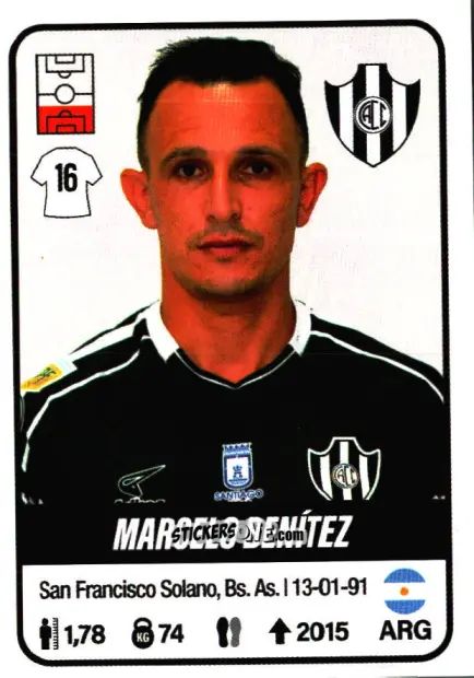 Figurina Marcelo Benítez - Fútbol Argentino 2023 n. 125 - Panini