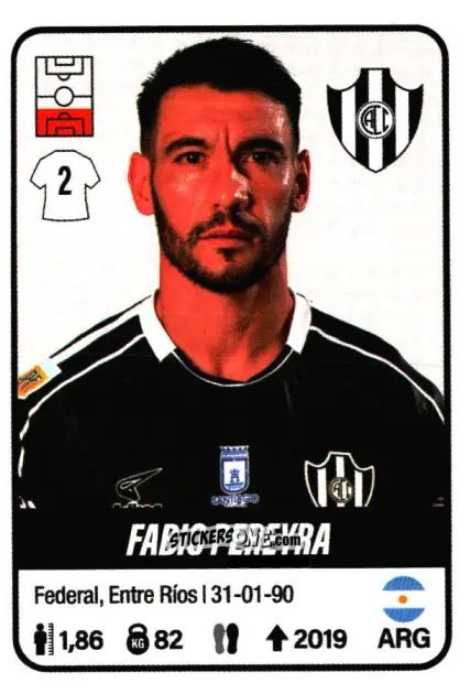 Figurina Fabio Pereyra - Fútbol Argentino 2023 n. 127 - Panini