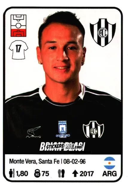 Figurina Brian Blasi - Fútbol Argentino 2023 n. 129 - Panini