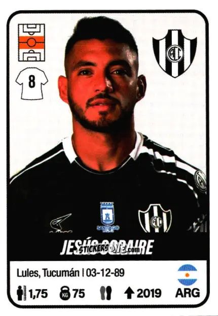 Figurina Jesús Soraire - Fútbol Argentino 2023 n. 131 - Panini