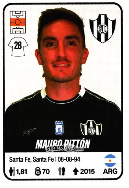 Figurina Mauro Pittón - Fútbol Argentino 2023 n. 132 - Panini