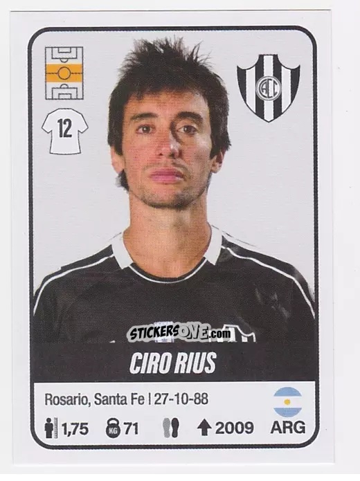 Figurina Ciro Rius - Fútbol Argentino 2023 n. 135 - Panini